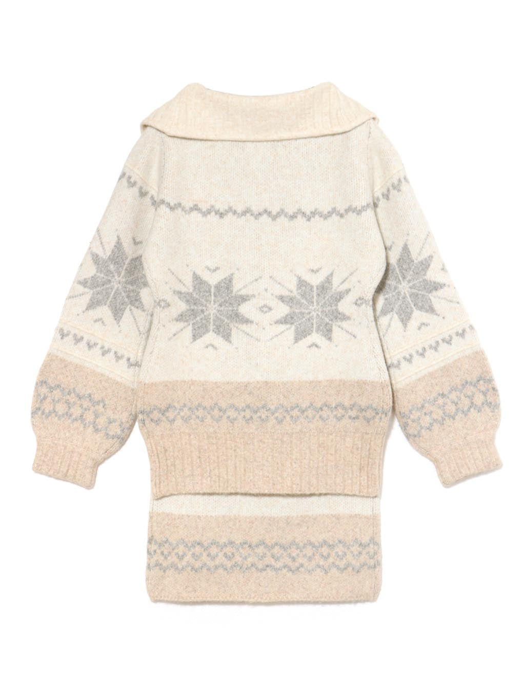 Heart nordic cardigan set up