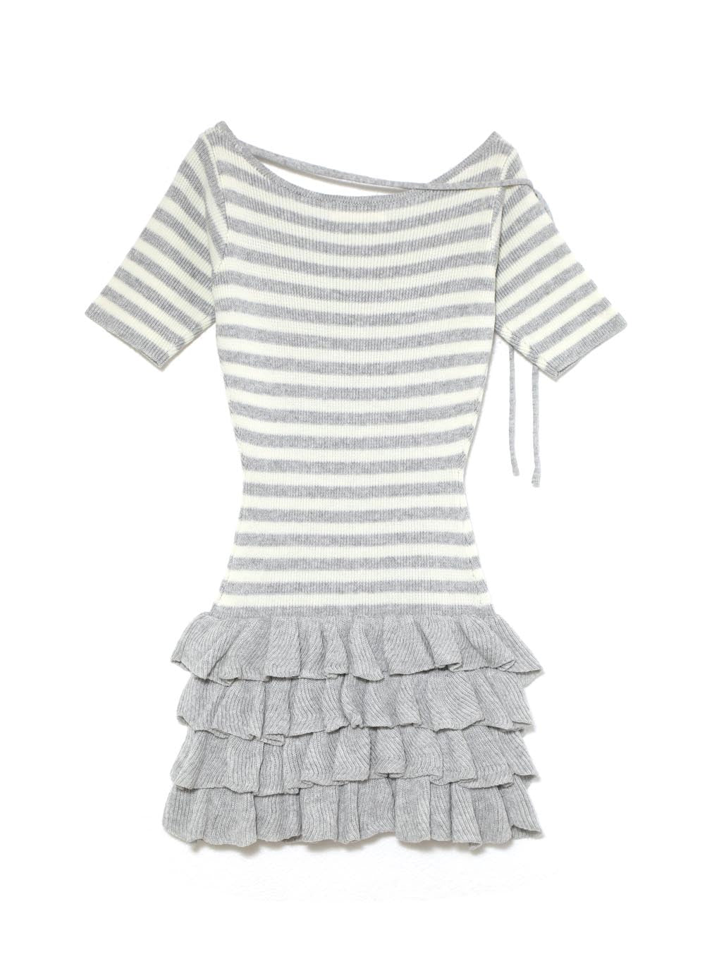 ANDMARY】Rachel knit frill mini dress
