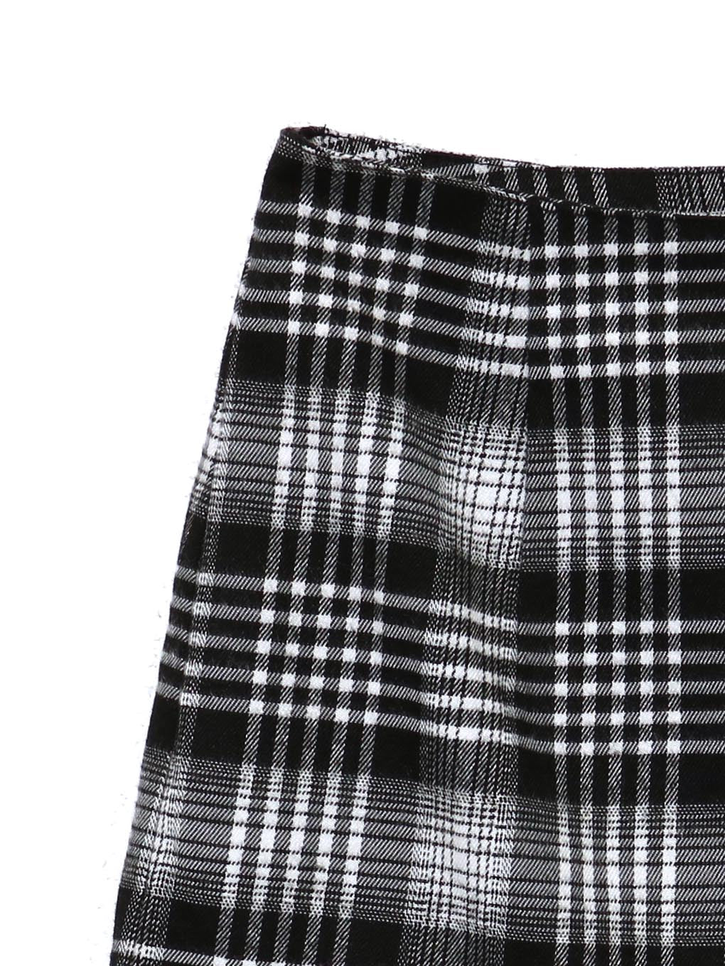 Lotta check mini skirt