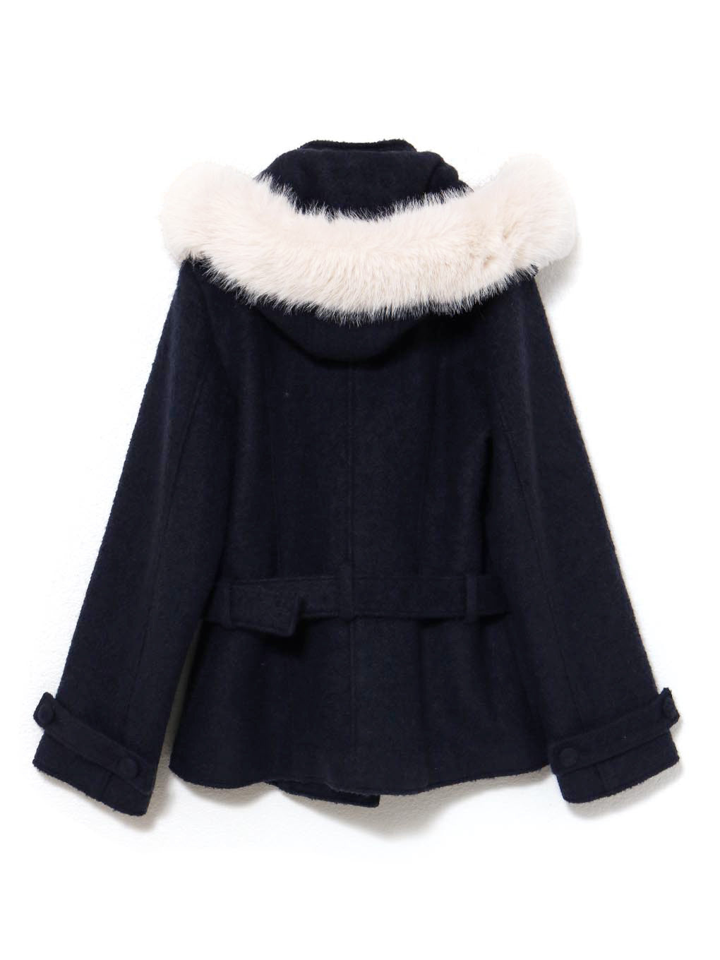 Nicole fur belt jacket
