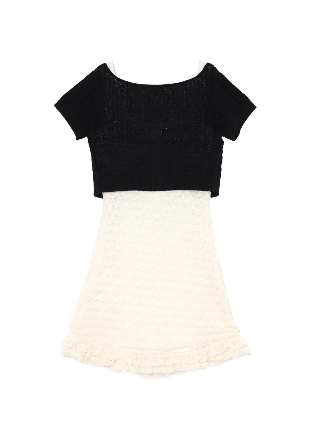 Mona lace set mini dress