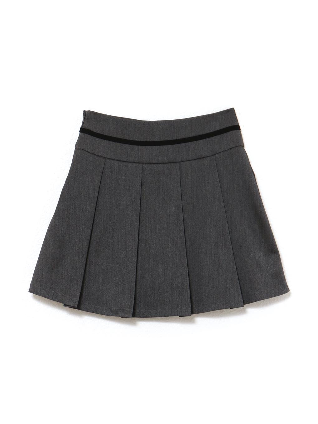 Rain pleats mini skirt