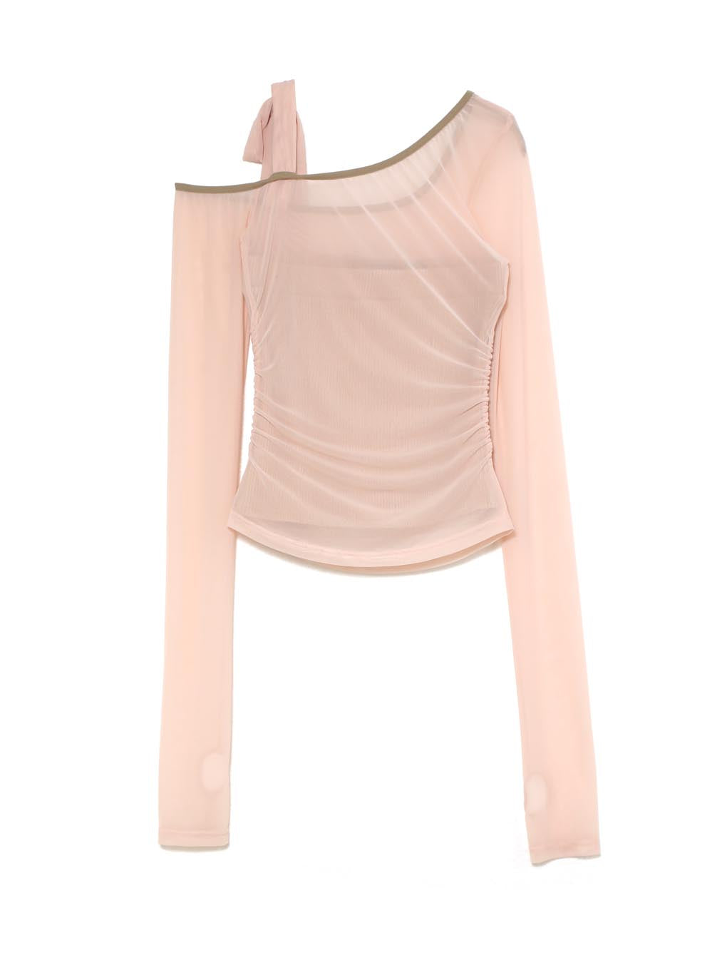 トップス Andmary Roy tulle set tops beige ANDMARY】Harper tulle set tops