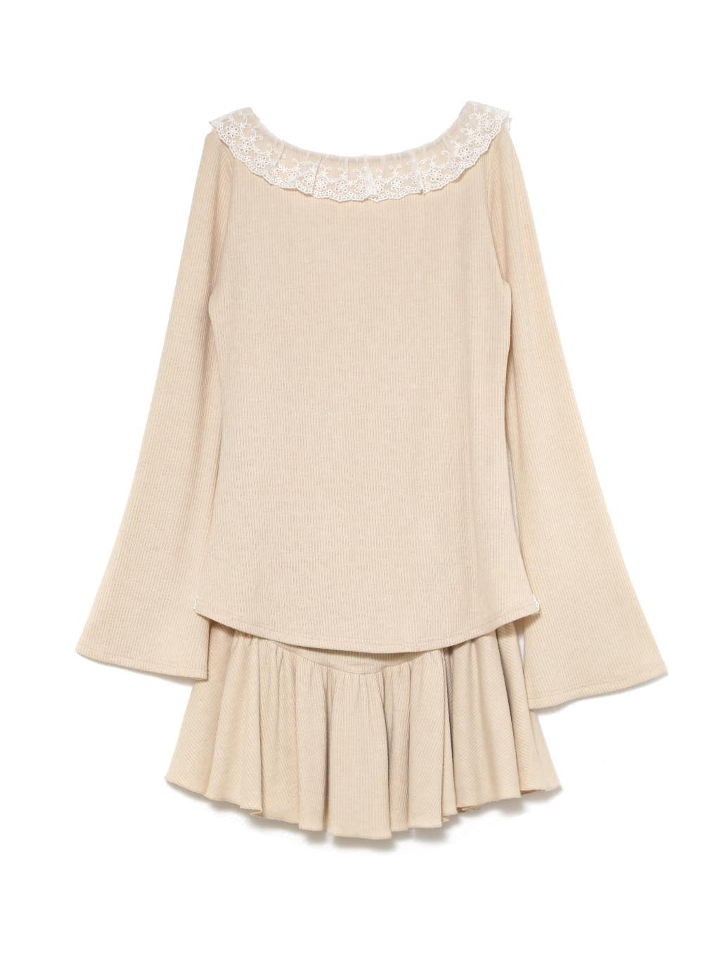 トップス ANDMARY Lilith gather set dress beige ANDMARY】Lilith gather set dress