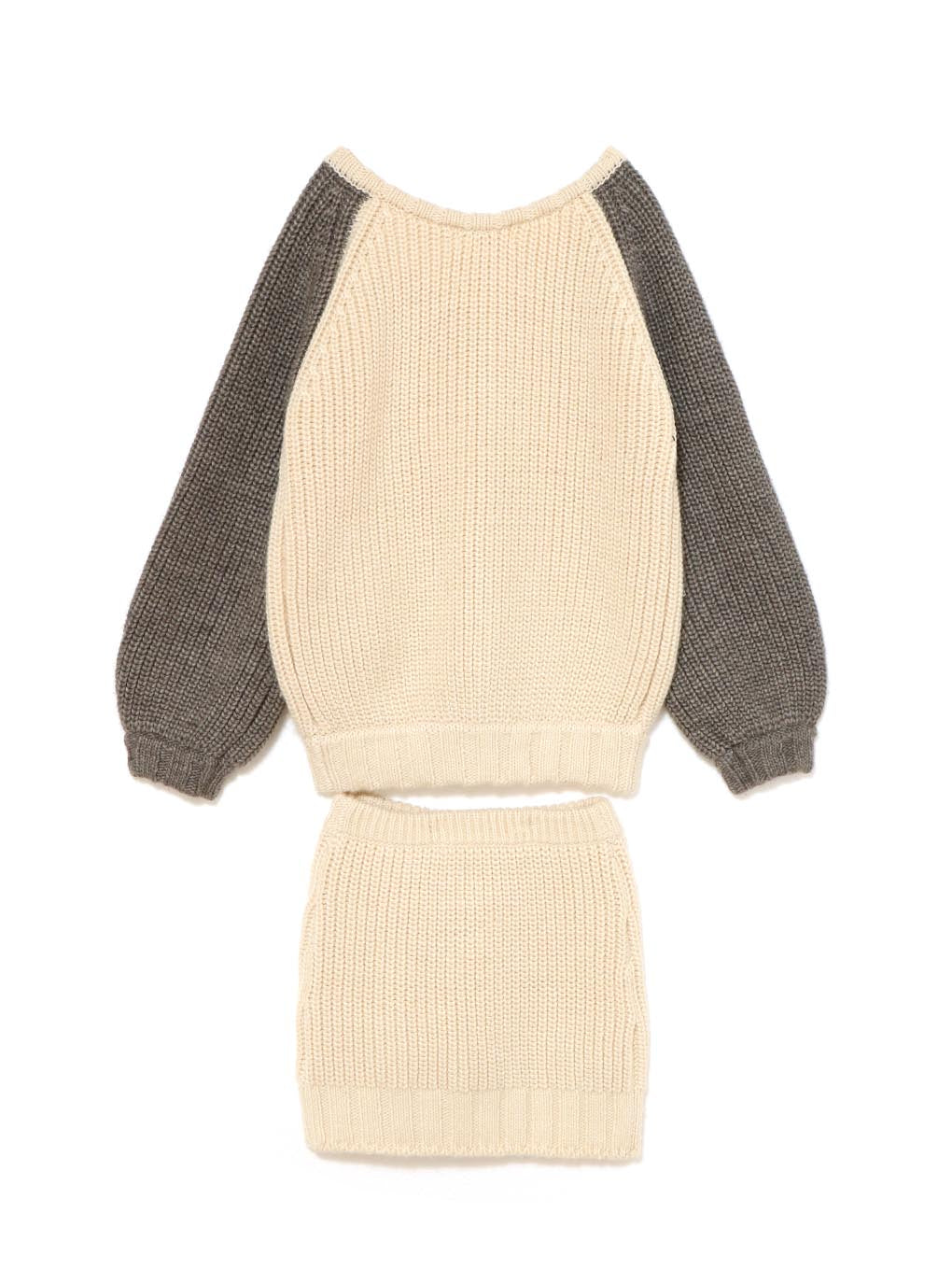 ANDMARY】Loose raglan knit set up