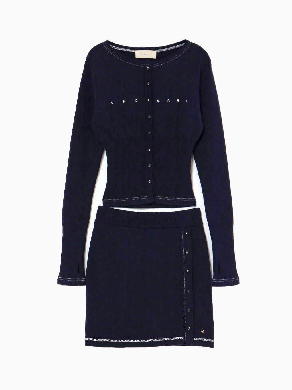 Mary logo cardigan set up