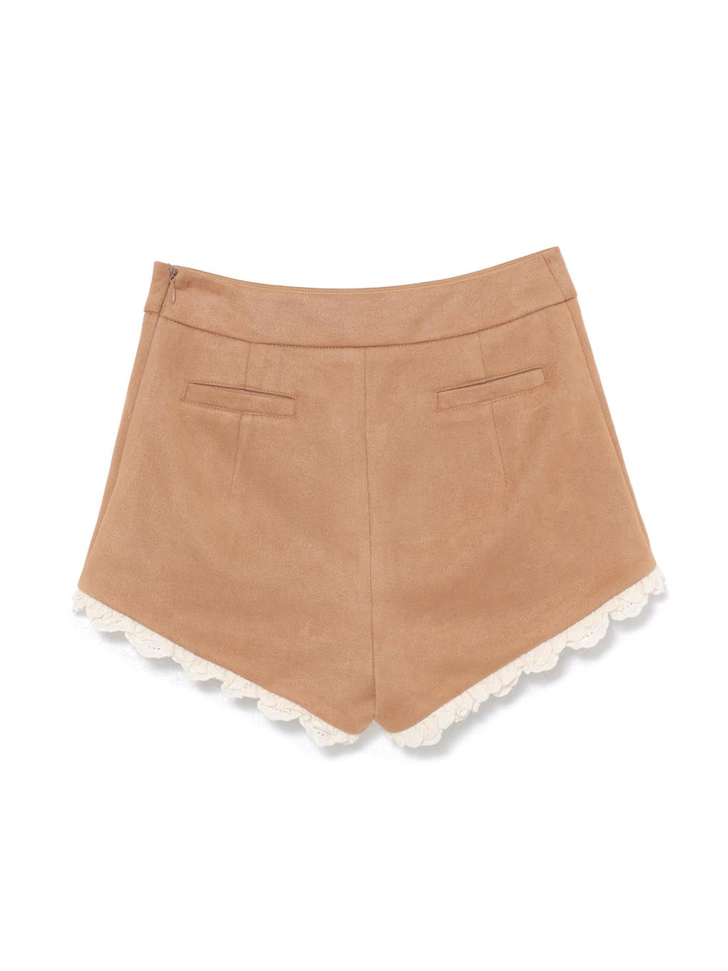 Suede mini pants