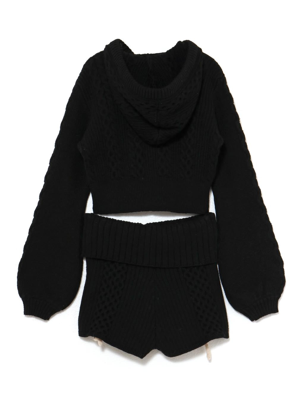 Milk ribbon knit set up