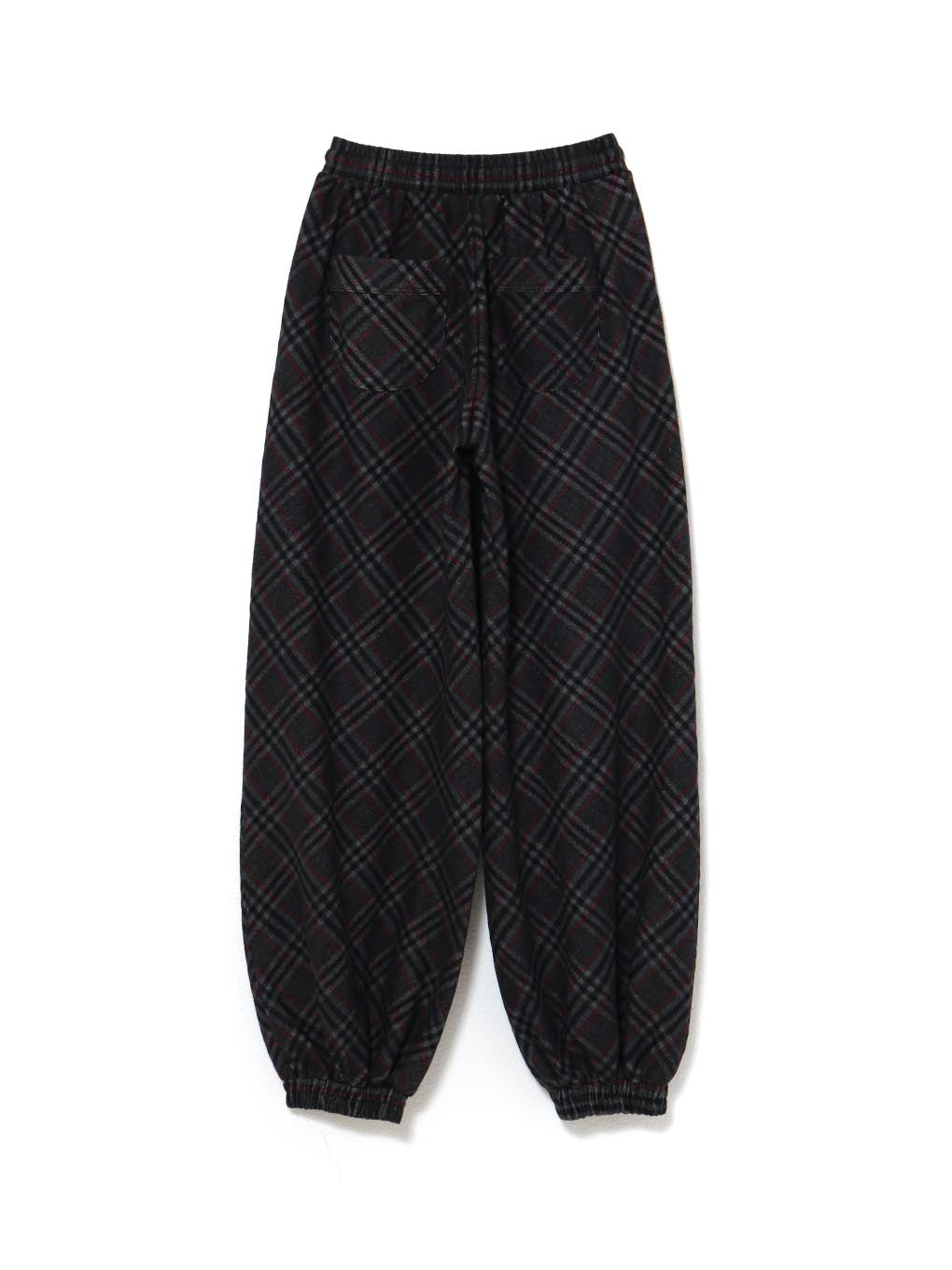 パンツ Andmary Monica check loose pants black ANDMARY】Monica check loose pants