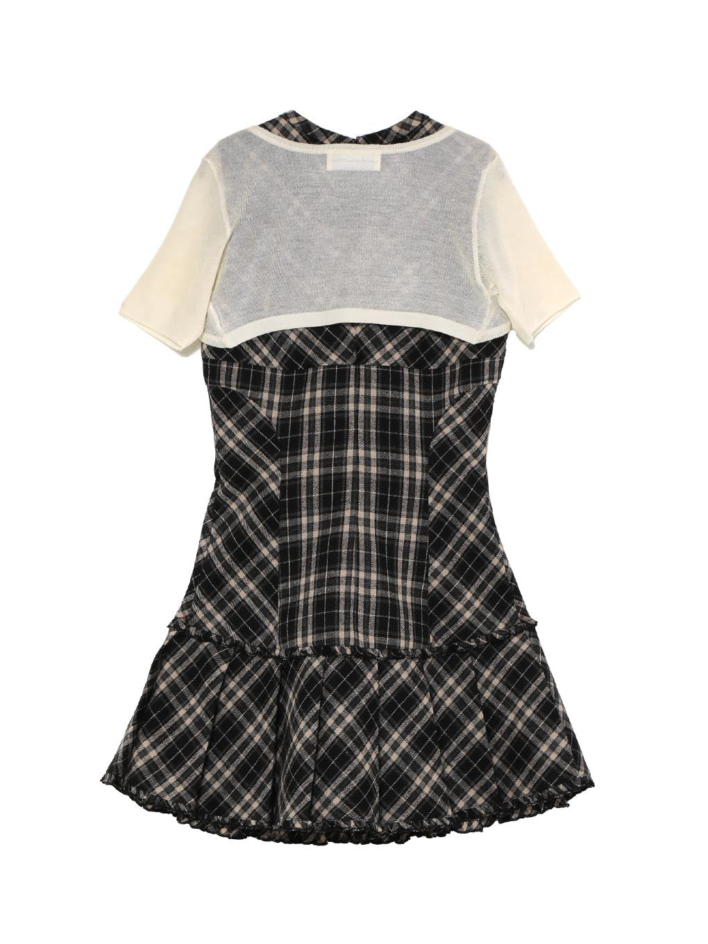 Lulu check set mini dress