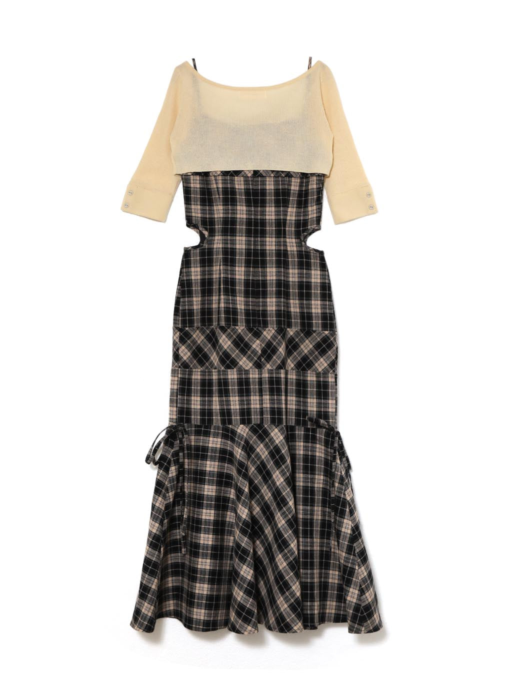 ANDMARY】Lisa check long dress