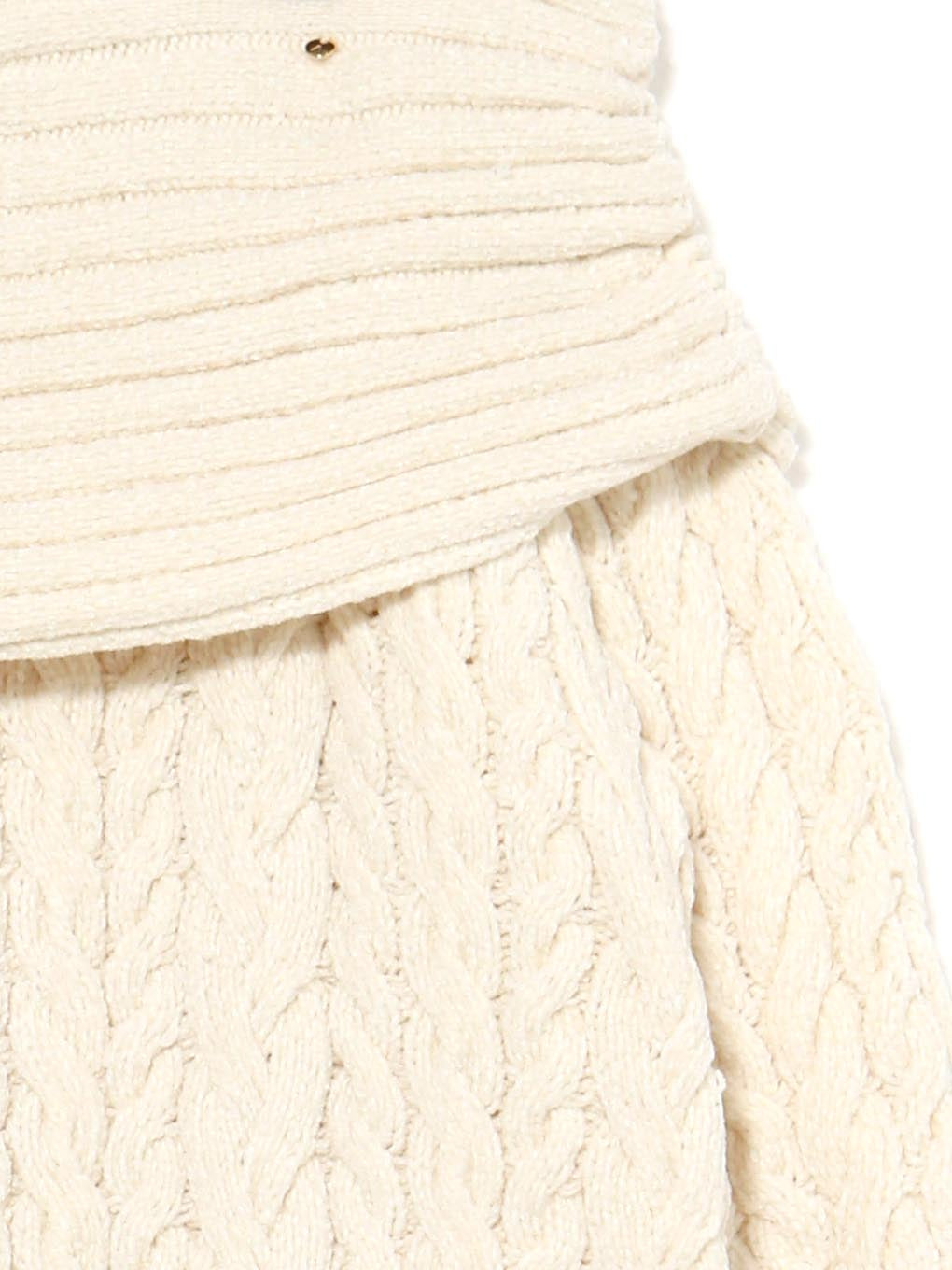 最終価格 andmary Kiki cable loose knit ivory ANDMARY】Kiki cable loose knit