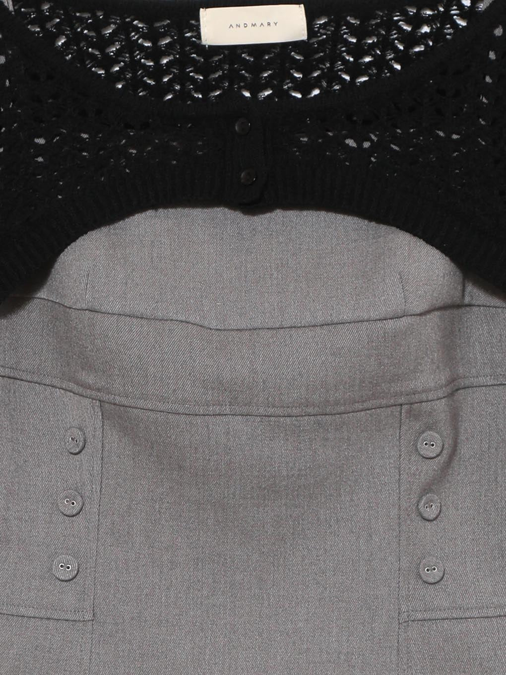 ANDMARY】Grenda pleats set mini dress