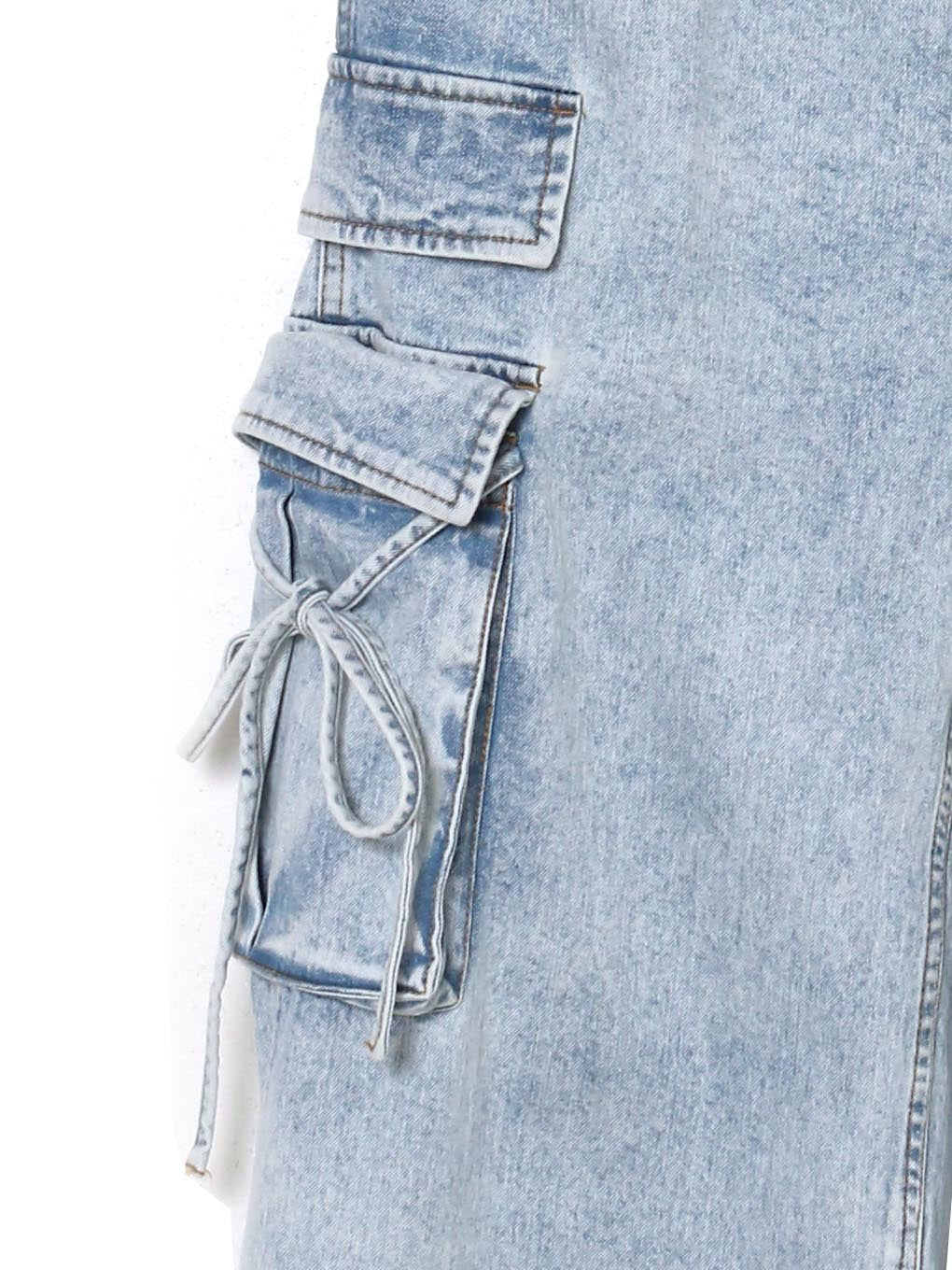 ANDMARY】Nicola ribbon denim allinone ANDMARY】Nicola ribbon denim allinone