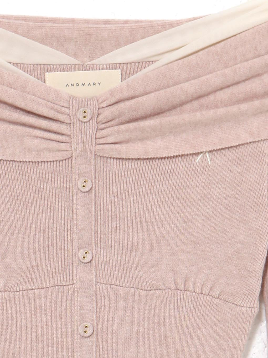 ANDMARY】Shannon tulle knit tops