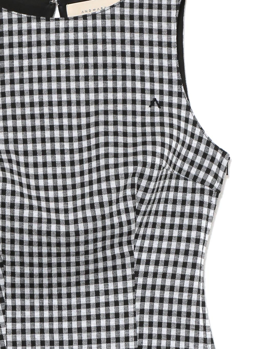 ANDMARY】Ruru gingham set up long