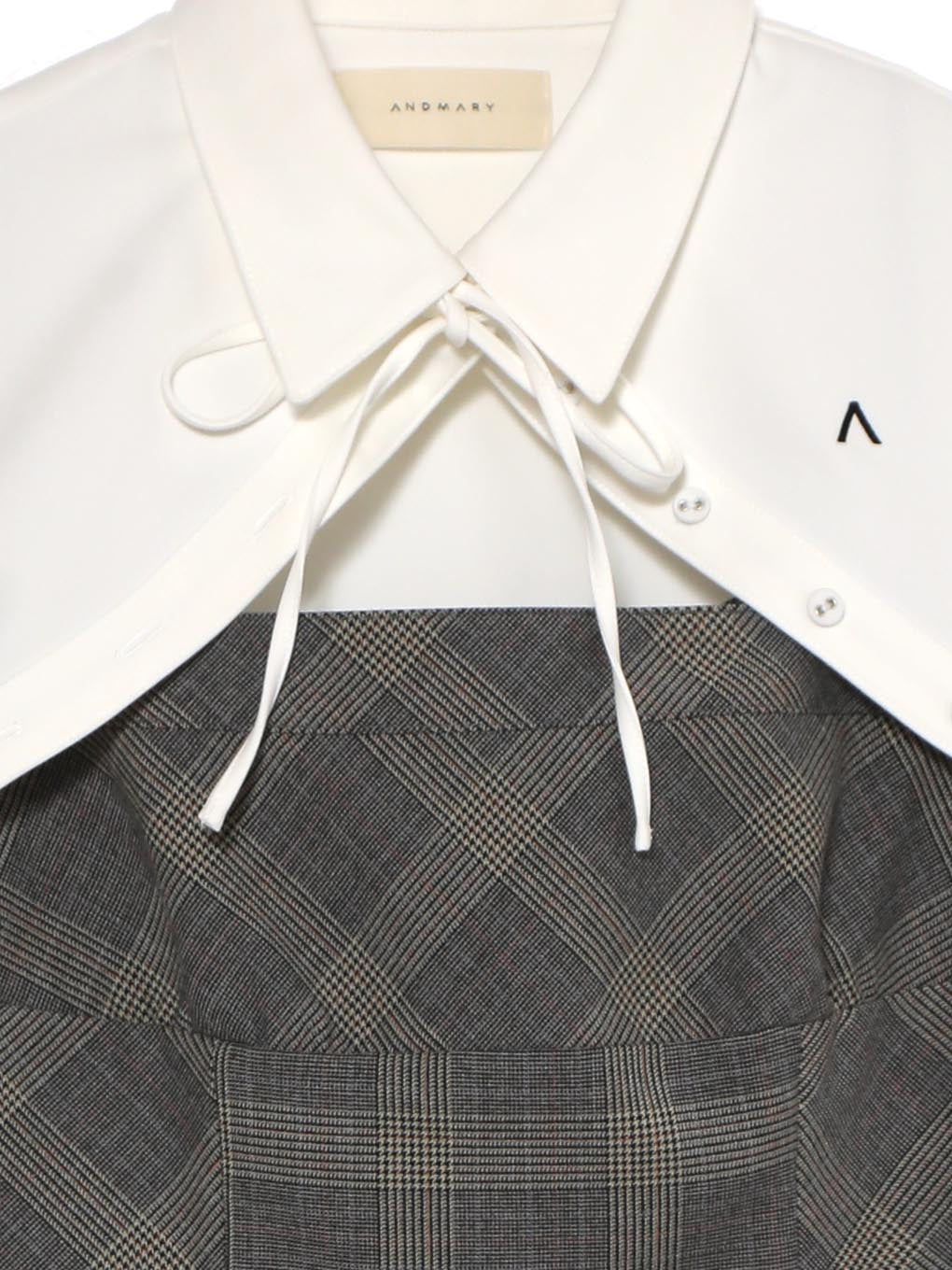 ANDMARY】Myla check blouse set up