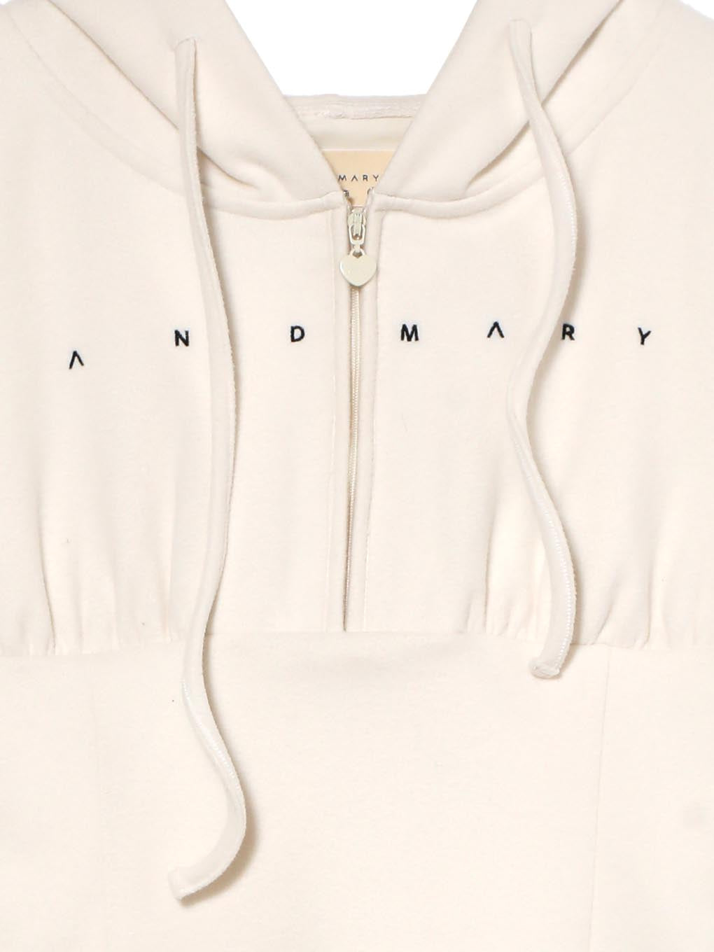 トップス Andmary Willow heart charm tops ivory ANDMARY】Willow heart charm tops