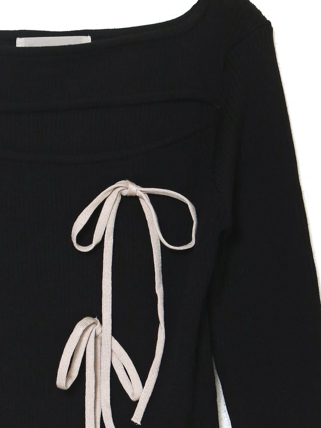 ANDMARY】Ribbon silk knit tops
