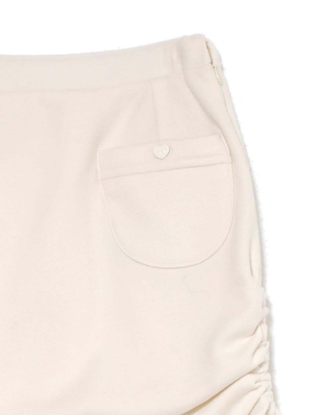 ANDMARY】Willow heart button mini skirt