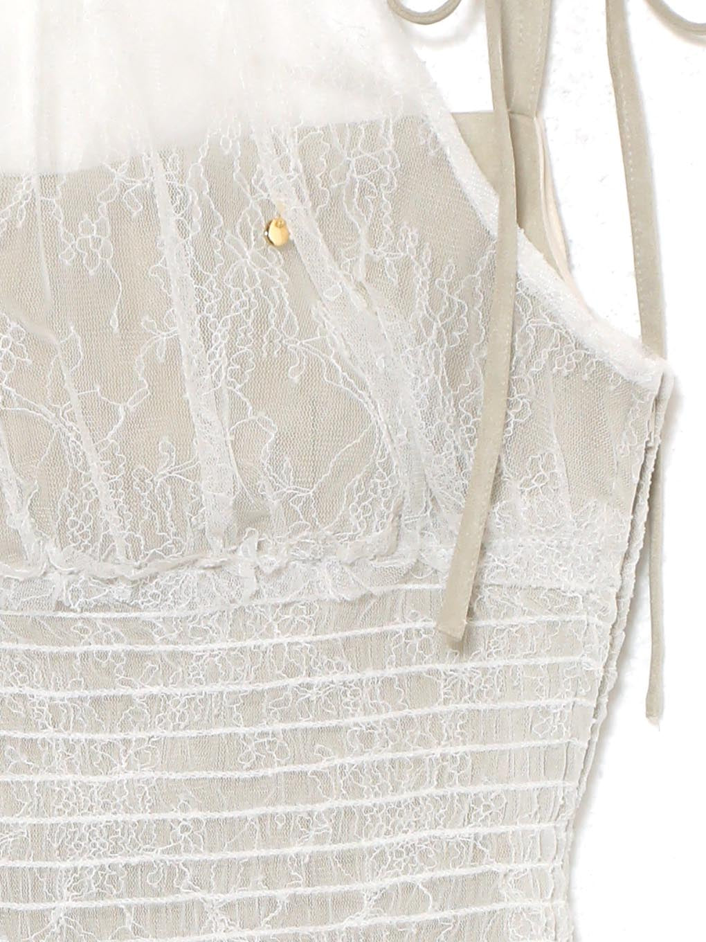 【最安】Andmary Paula lacey chiffon tops ANDMARY】Paula lacey chiffon tops