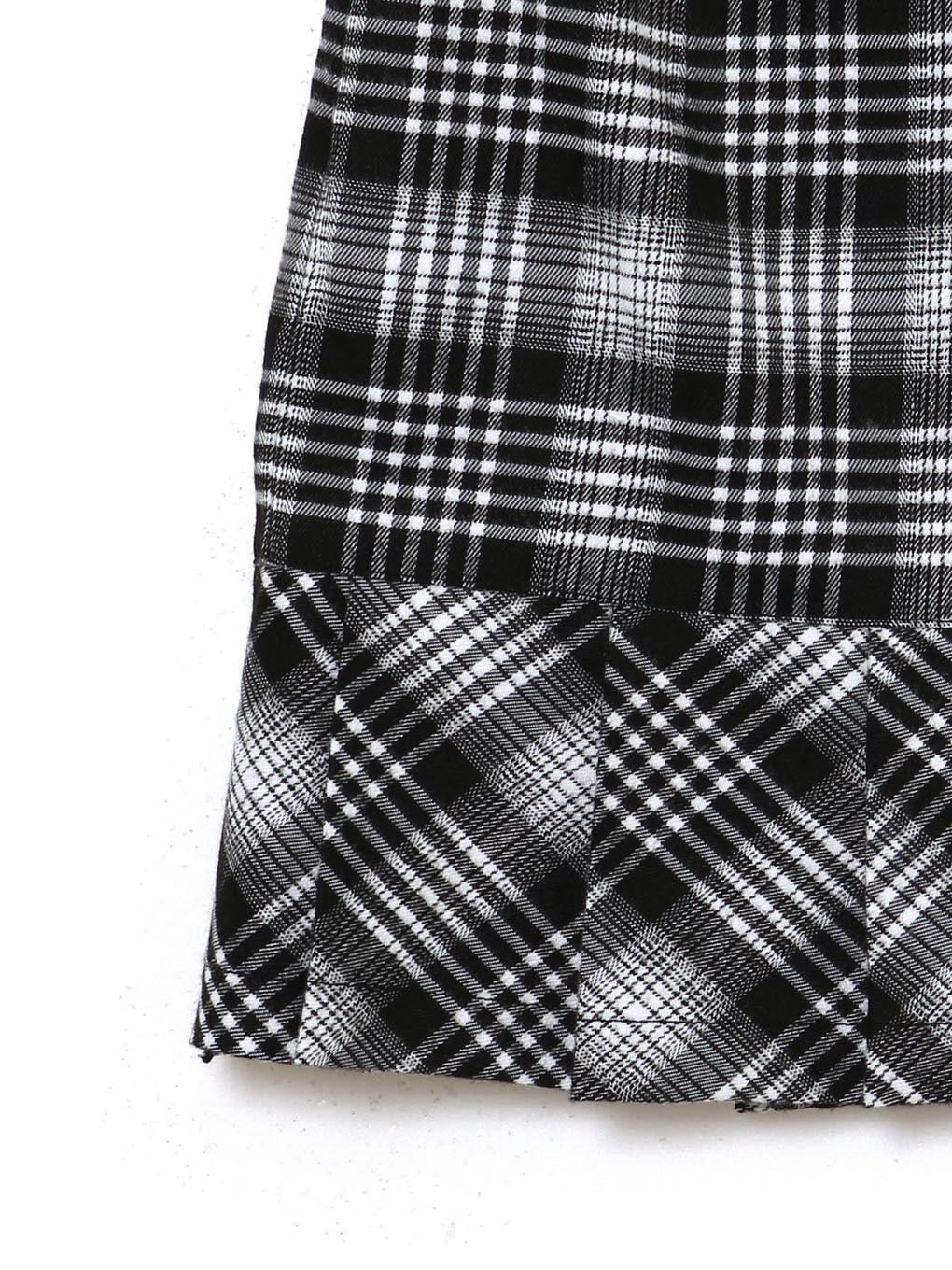 Lotta check mini skirt