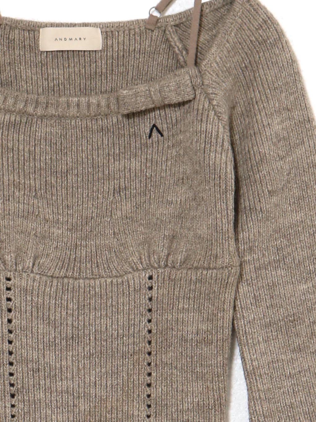 ANDMARY】Baby ribbon knit tops