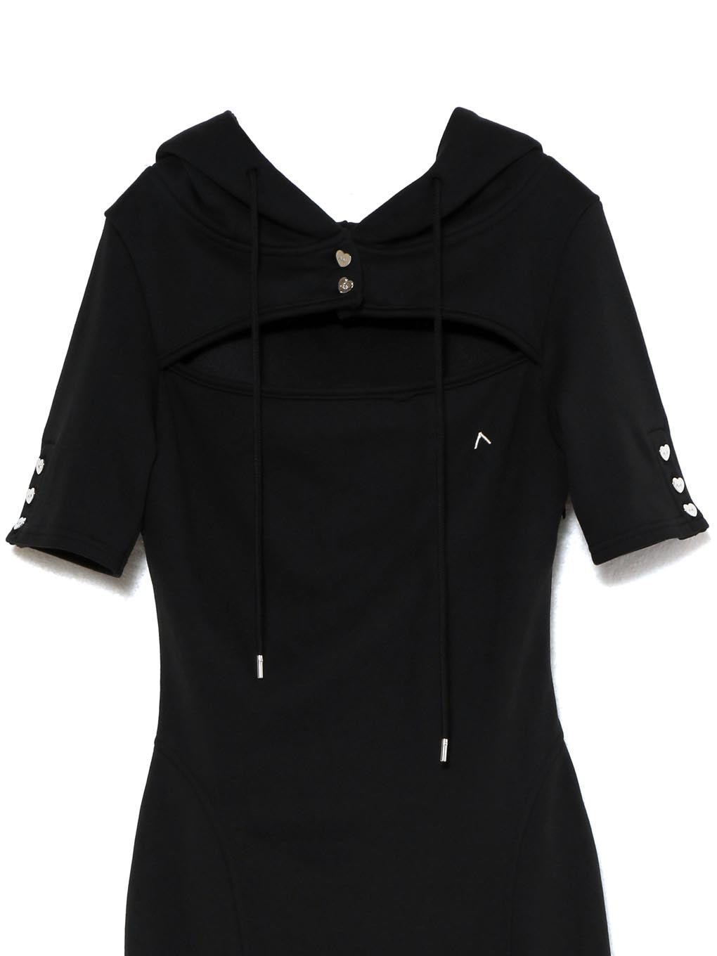 ANDMARY】Heart button slit dress