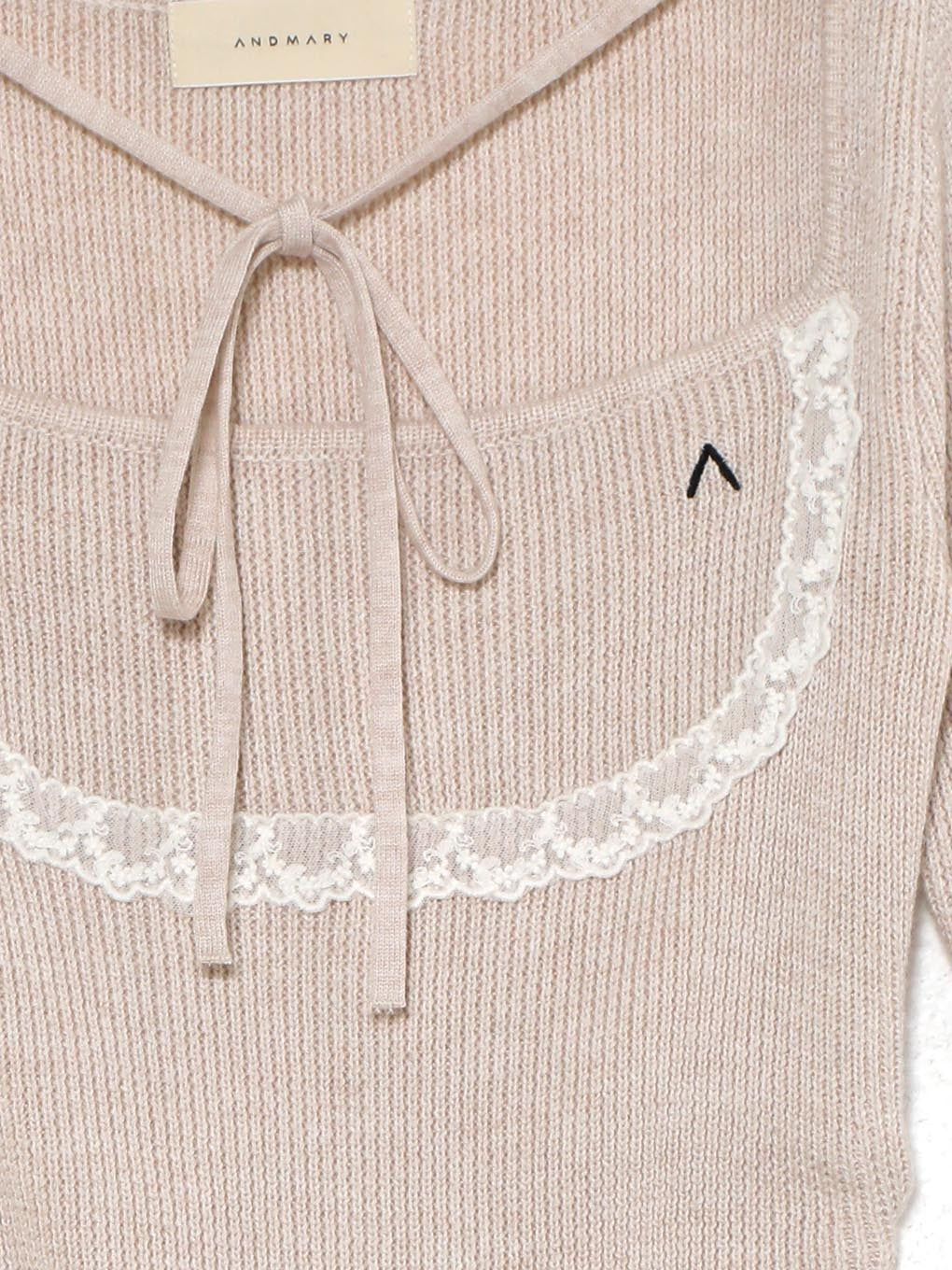 トップス andmary Helen lacey tops beige ANDMARY】Helen lacey tops