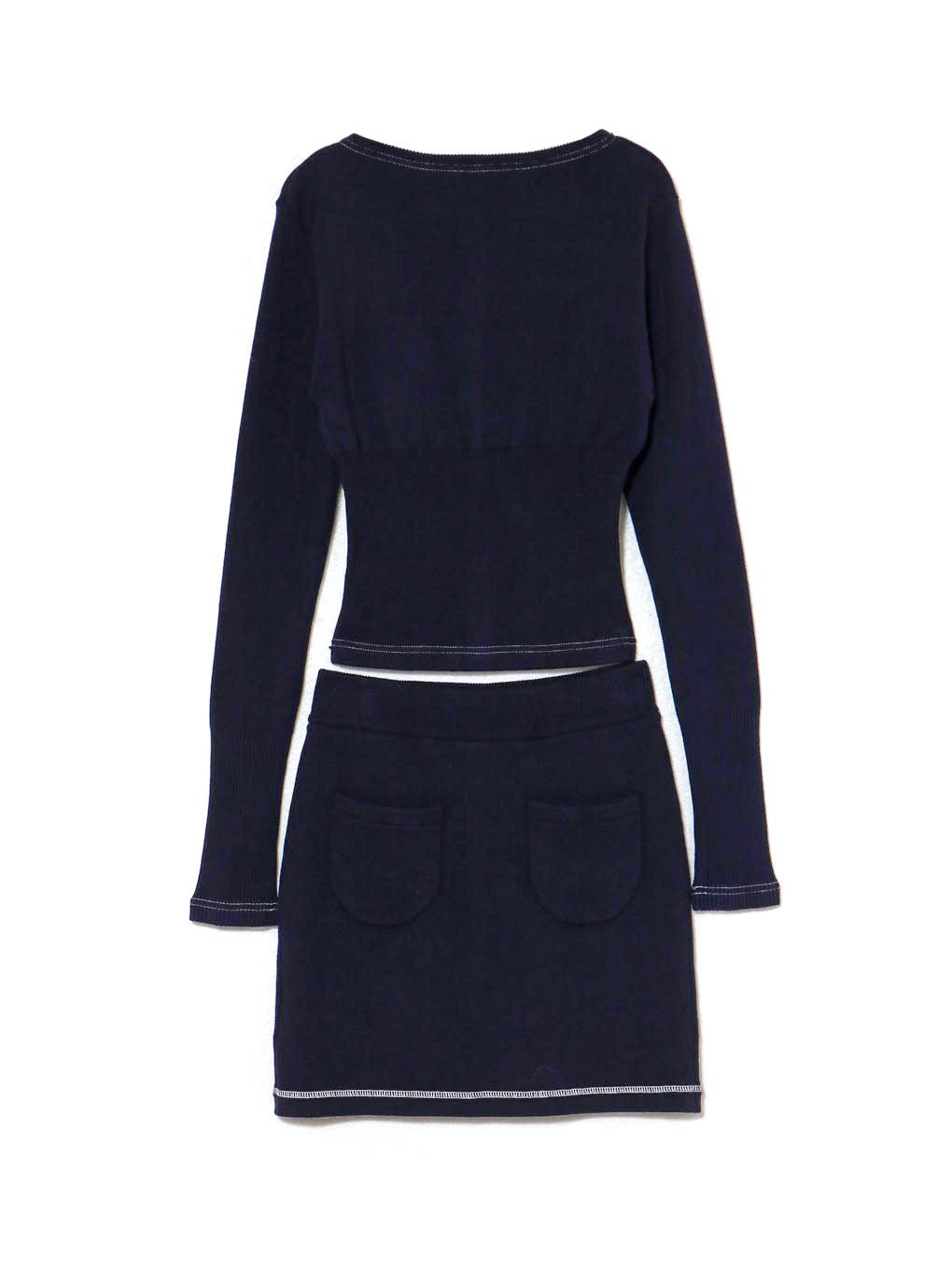 ANDMARY】Mary logo cardigan set up