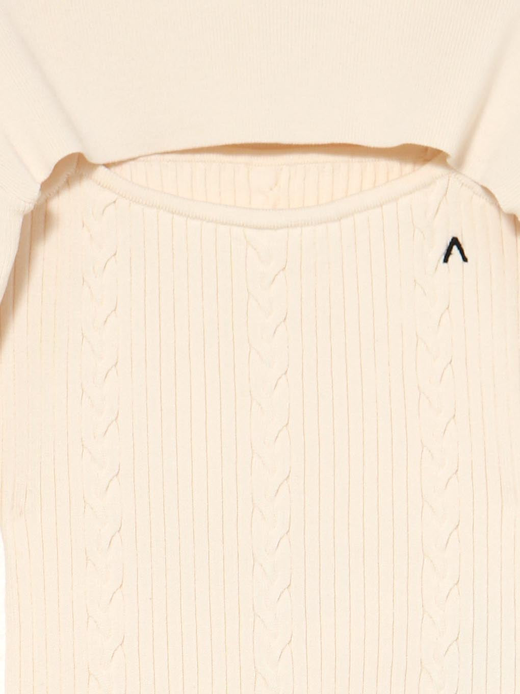 ANDMARY】Cindy ribbon knit set up