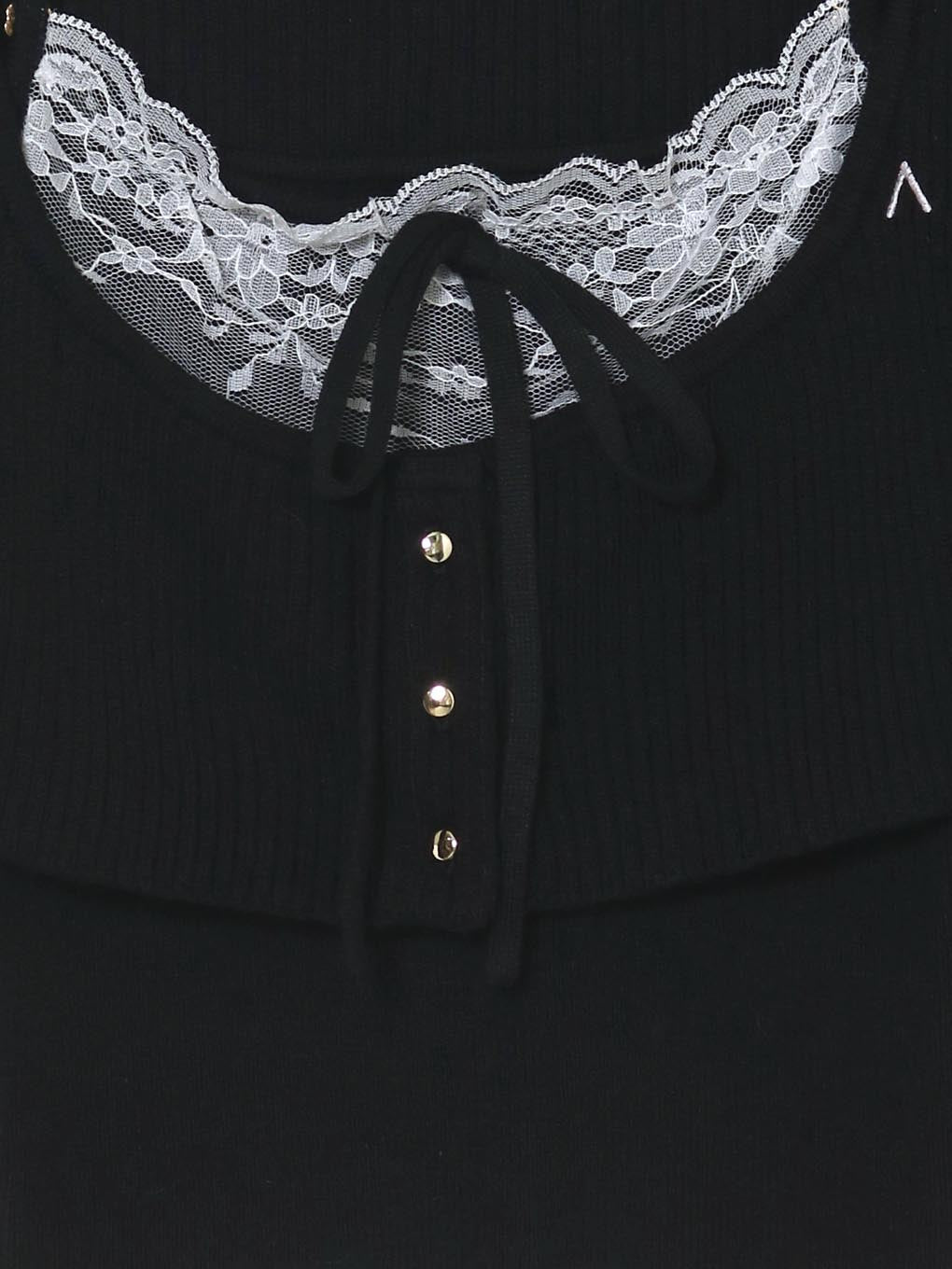 【andmary】 Brenda lace knit set ブラックアンドマリー