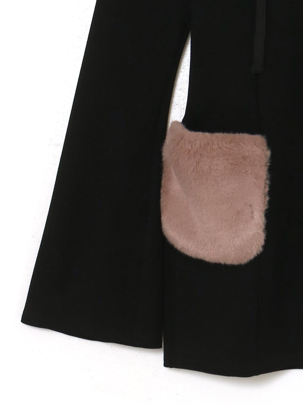 ANDMARY】Fur pocket mini dress