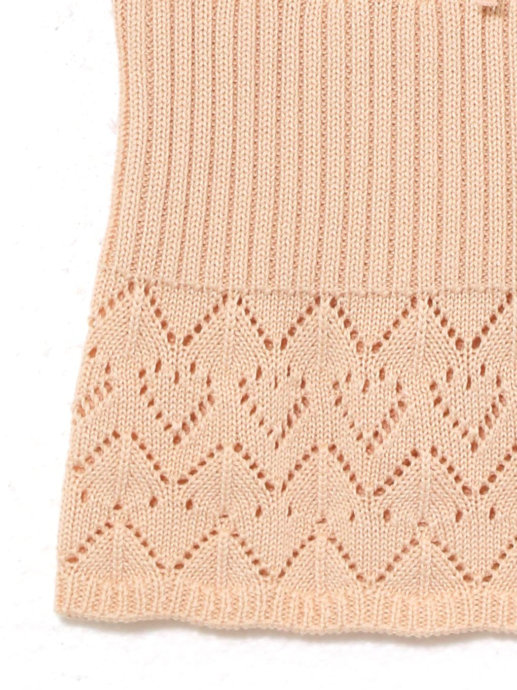 ANDMARY】Heart crochet knit tops