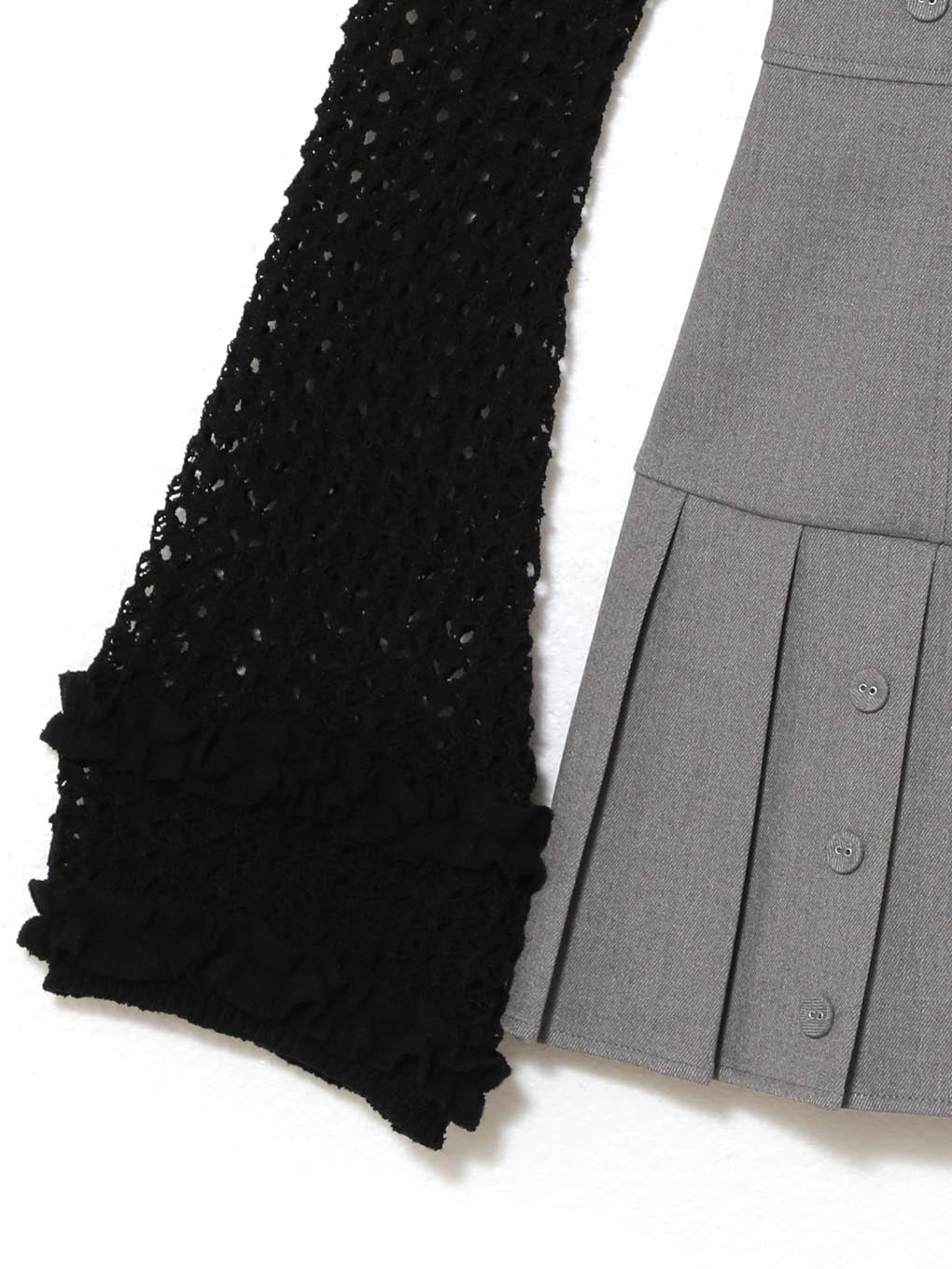 Grenda pleats set mini dress