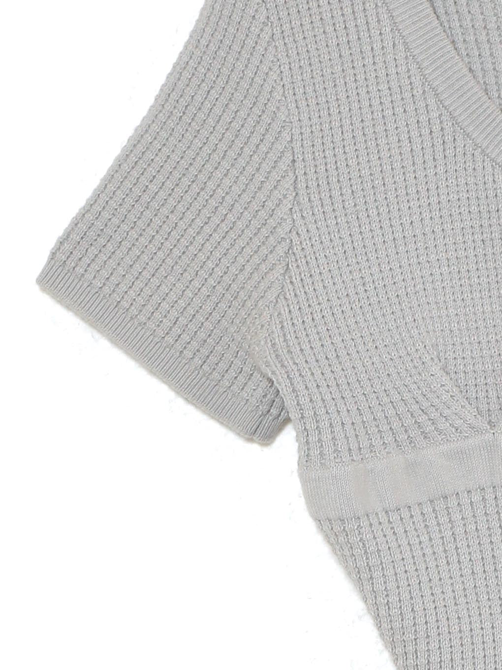 新品タグ付き andmary Waffle ribbon tops ivory ANDMARY】Waffle ribbon tops