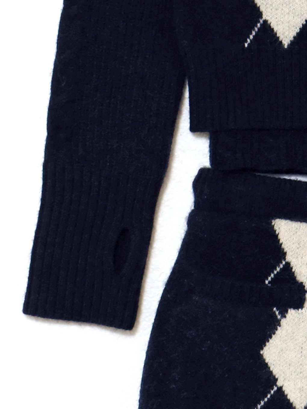 Argyle knit set up