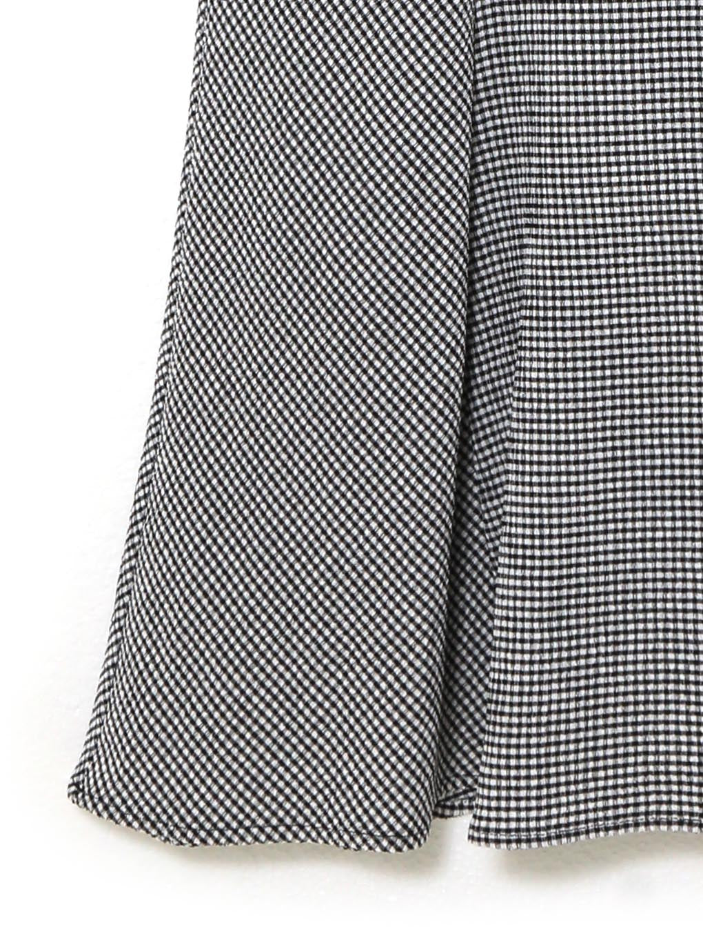 ワンピース Daisy gingham long dress black andmary ANDMARY】Daisy gingham long dress