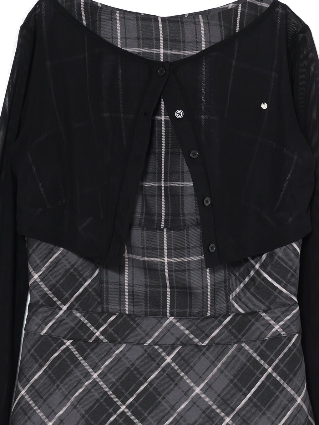 Donna check mini dress
