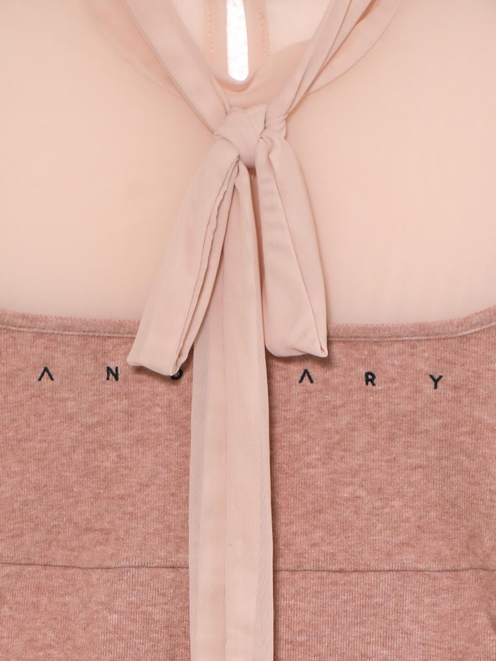 トップス andmary Amy ribbon tops ivoly ANDMARY】Amy ribbon tops