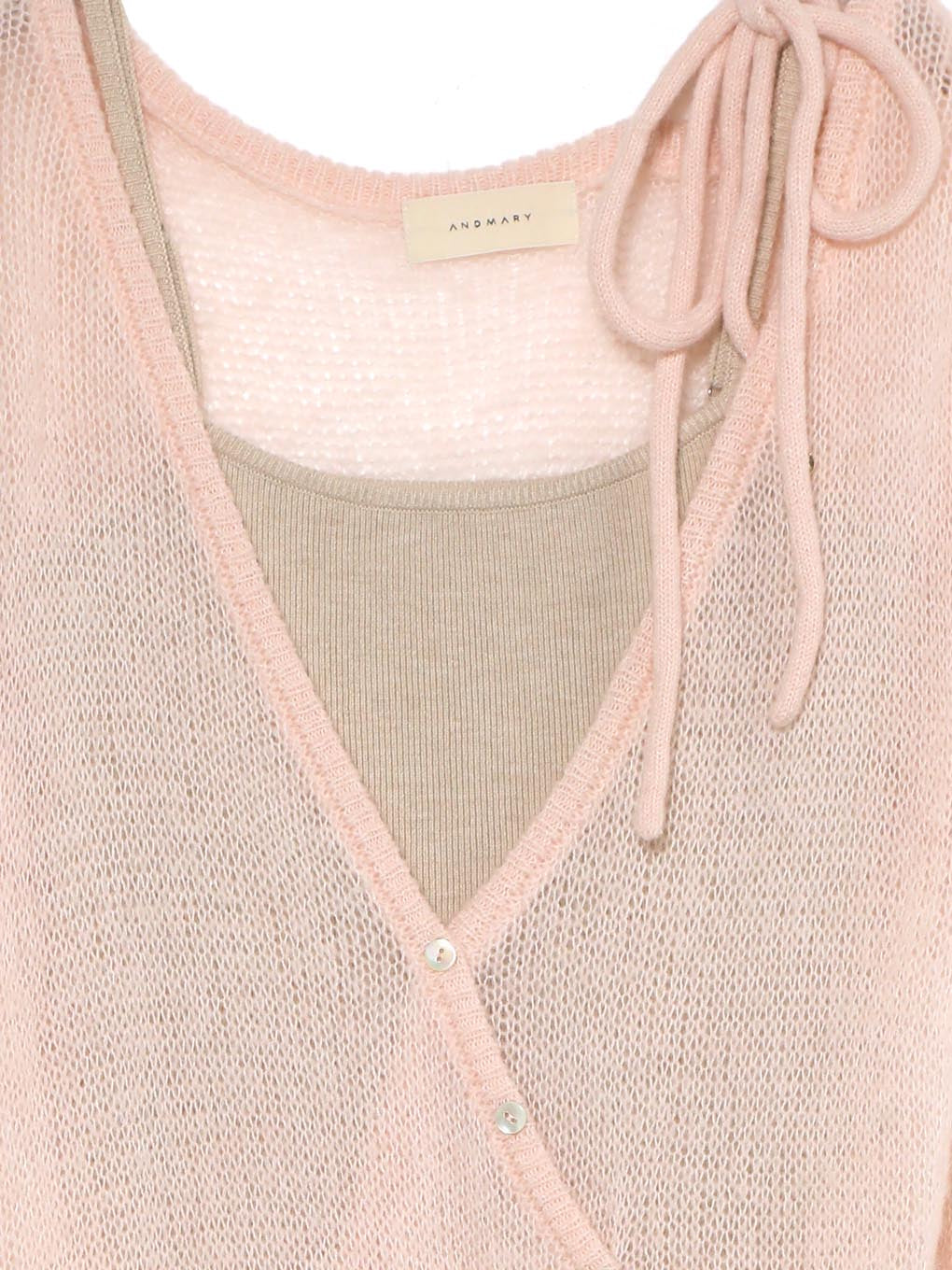 ANDMARY】Sheer loose knit tops