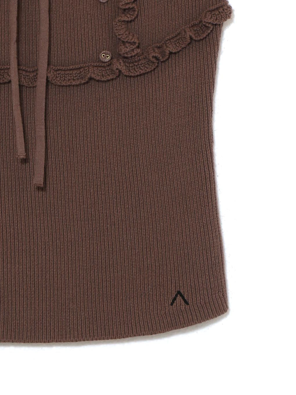 ANDMARY】Bell frill knit tops