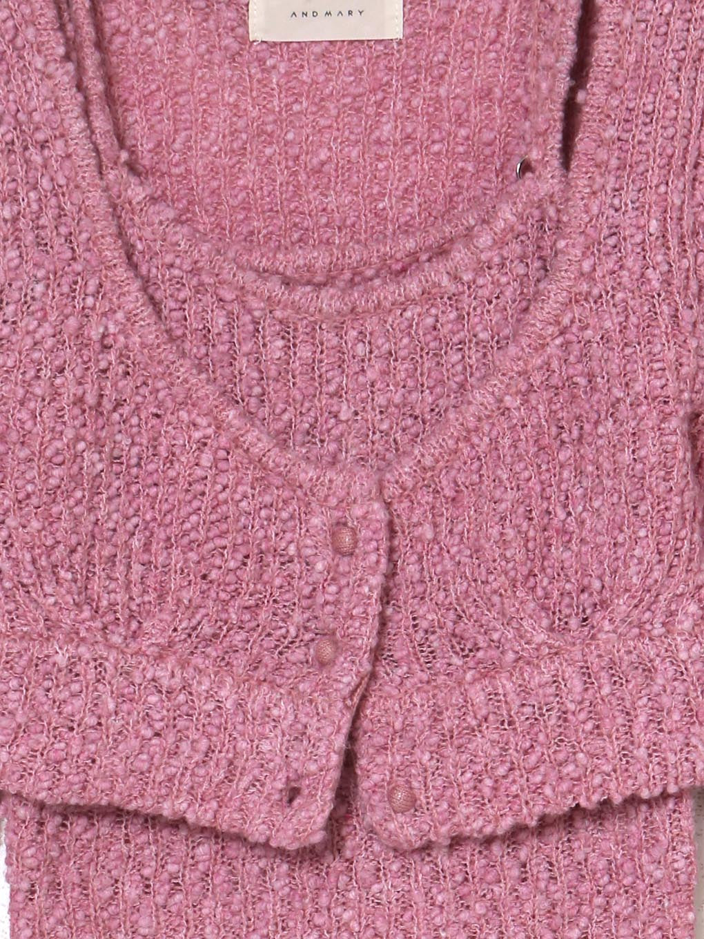 ニット/セーターLotta ribbon set cardigan pink  andmary