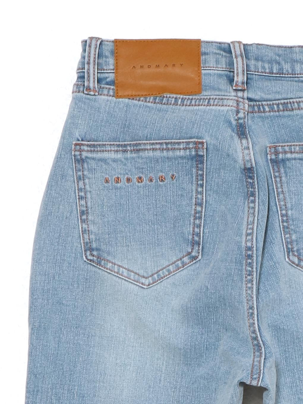 ANDMARY】Mary logo flare denim