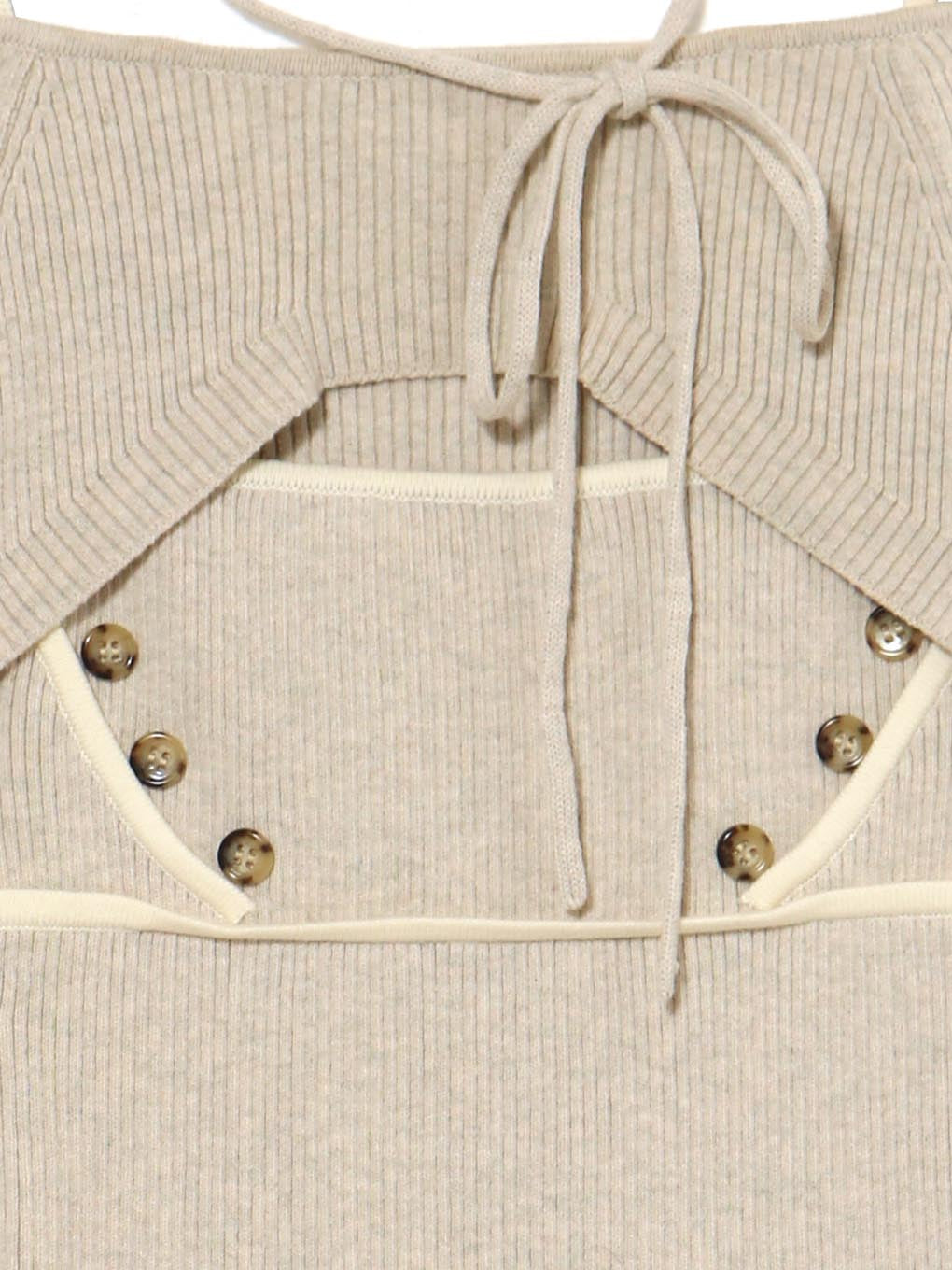 ANDMARY】Elf button knit tops