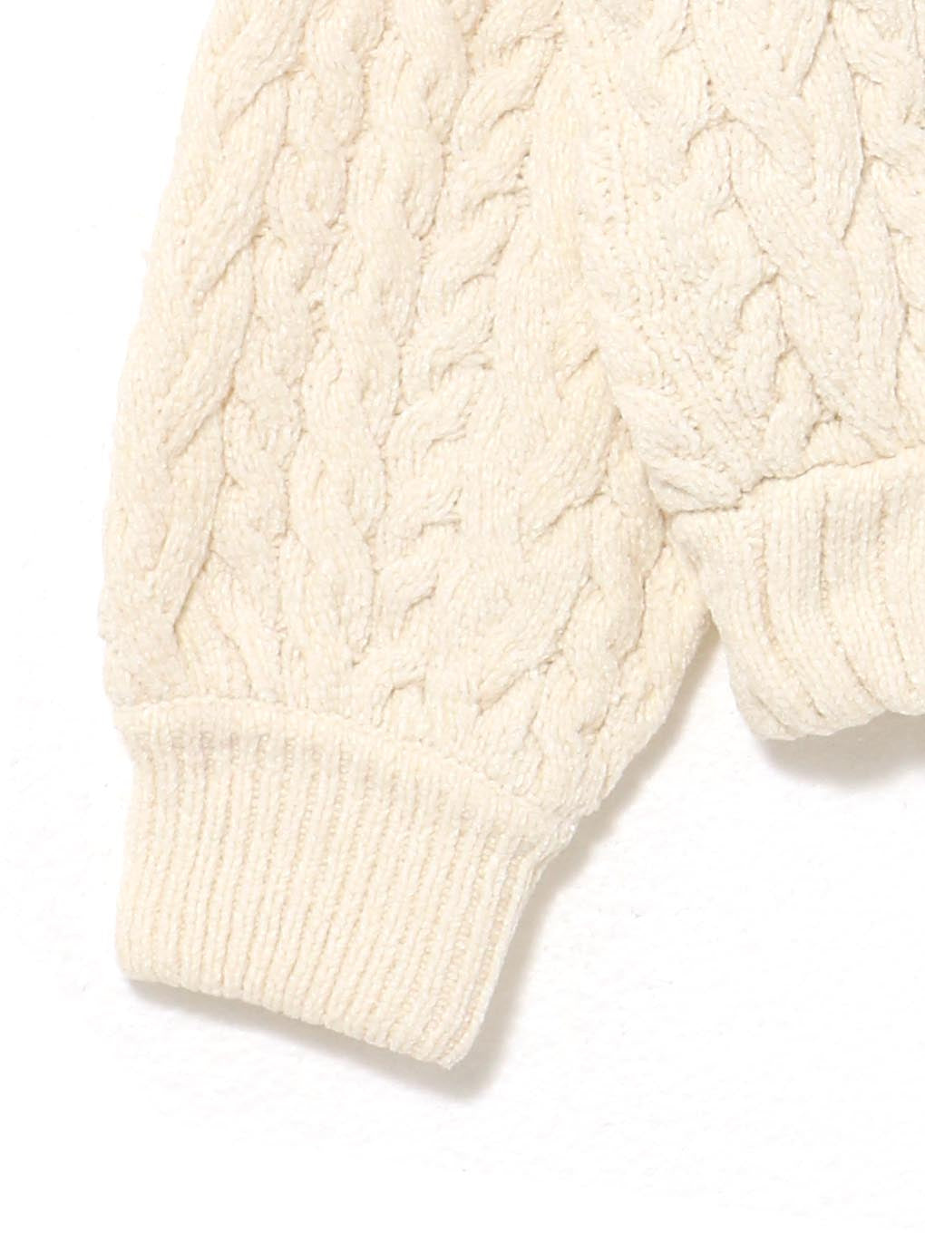 最終価格 andmary Kiki cable loose knit ivory ANDMARY】Kiki cable loose knit