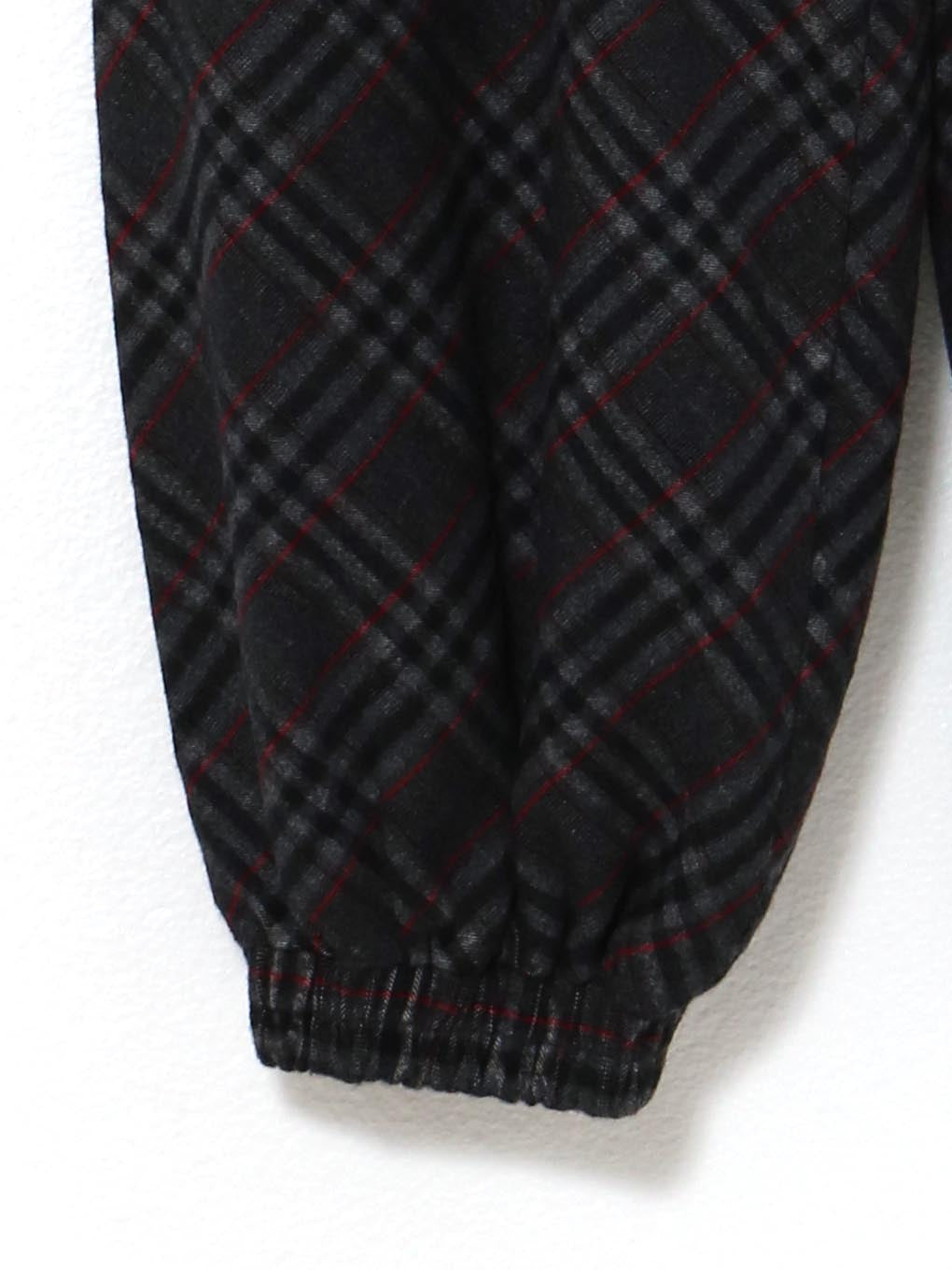 Monica check loose pants