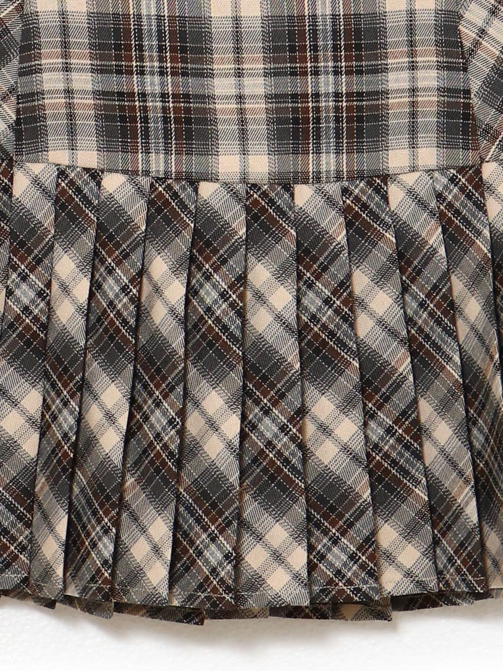 Karen check mini dress