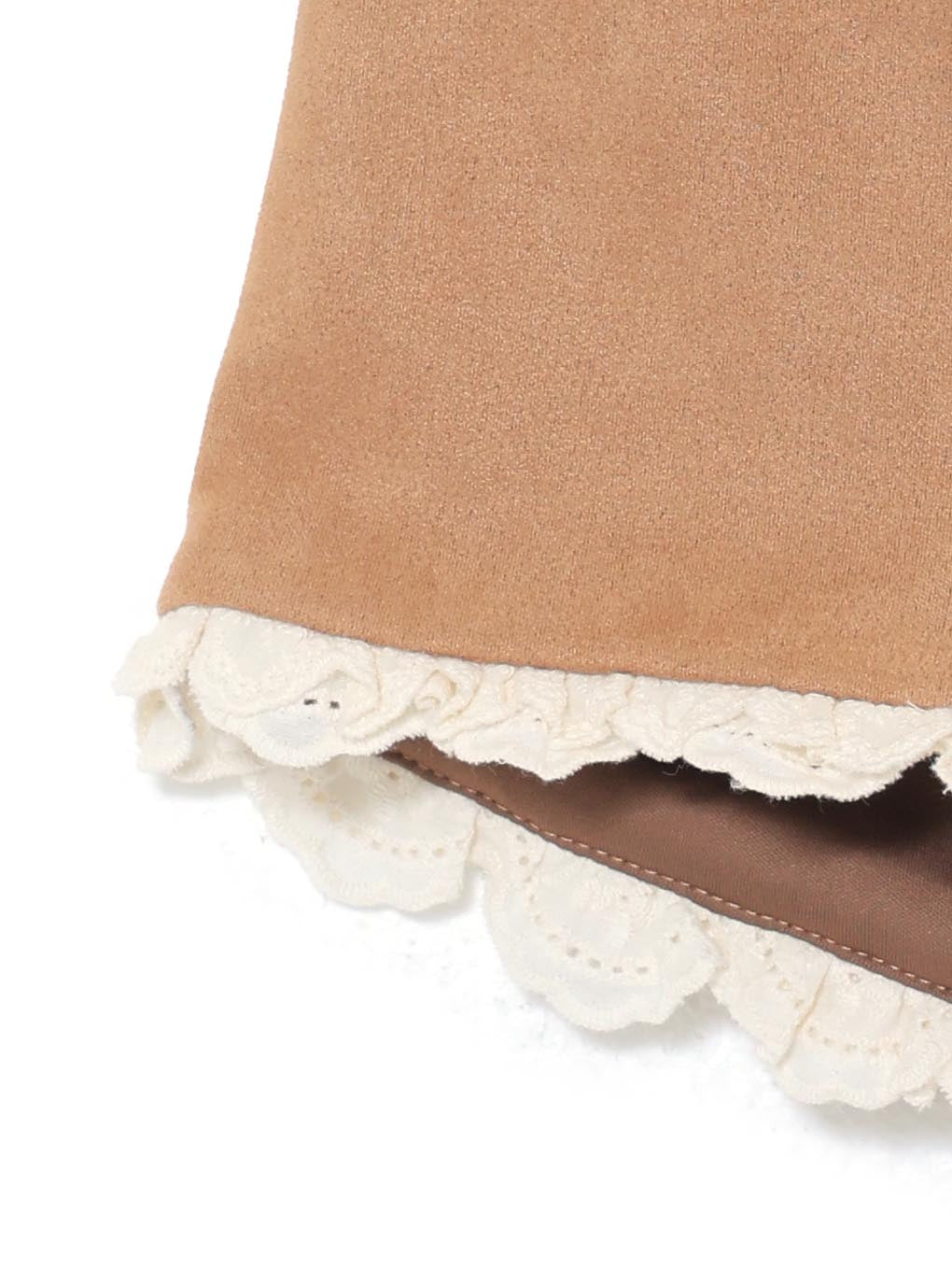 Suede mini pants