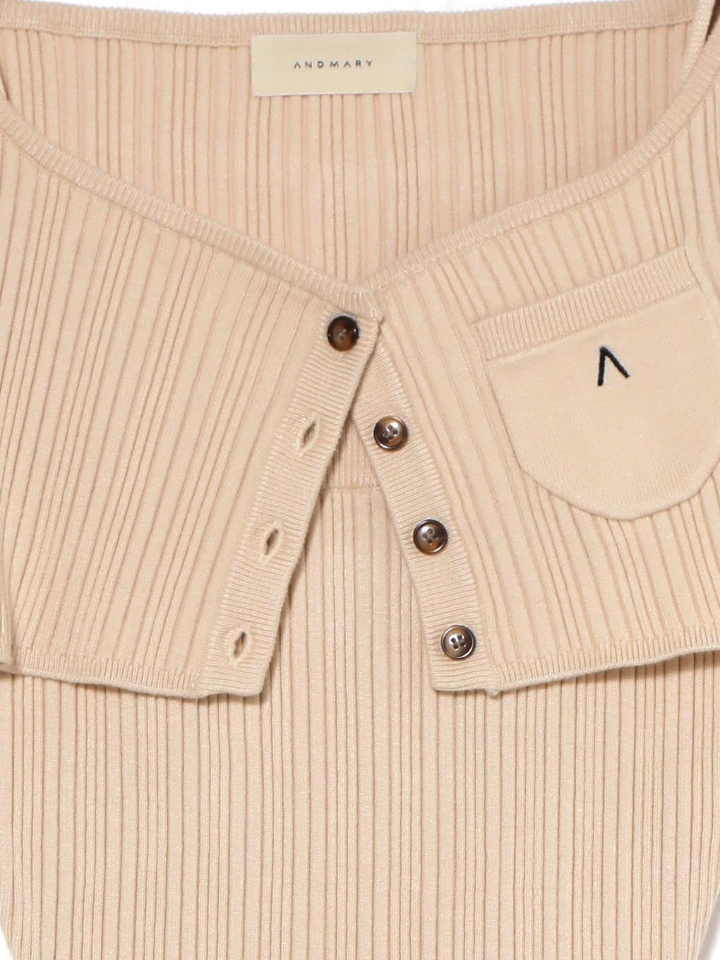 トップス ANDMARY Robin pleats set up ivory ANDMARY】Robin pleats set up